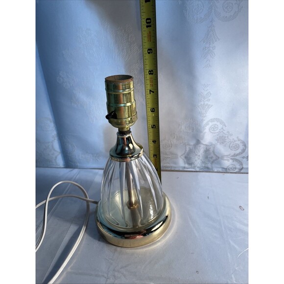8” Handcut Lead Crystal Lamp 24% PbO Made In USA - Picture 7 of 8